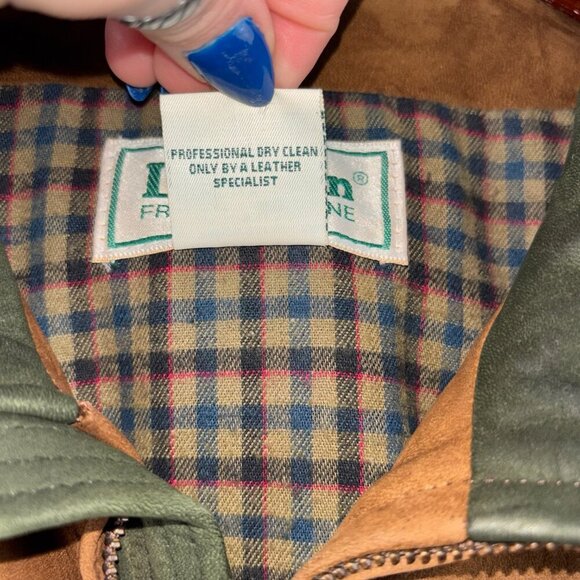 Rare Vintage L.L. Bean Suede Leather Bomber Jacket - Picture 5 of 10